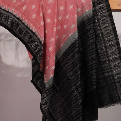 Handloom Multi-Color Sambalpuri Cotton Dupatta with Black border