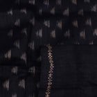 Full product view of maroon Tussar silk saree with plain pattern