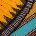Berhampuri Silk Saree - Yellow