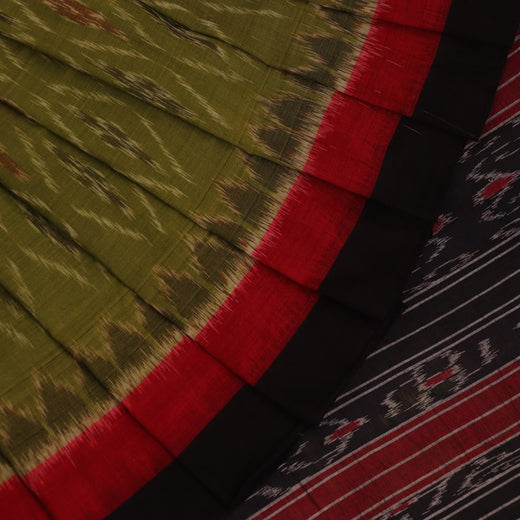 Sambalpuri Cotton Saree - Green