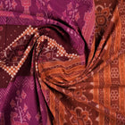 Elegant model drape of the brown Pasapalli Sambalpuri cotton saree showing the full traditional look.