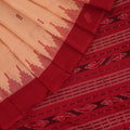 Cream Butta Sambalpuri Cotton Saree