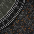 Grey Sambalpuri Cotton Saree with Black Border P73-06-06128