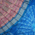 Multi-Color Sambalpuri Silk Saree with Blue Border P59-18-05981