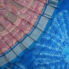 Handloom Multi-Color Sambalpuri Silk Saree with Blue border