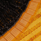 Handloom Black Sambalpuri Silk Saree with Yellow border
