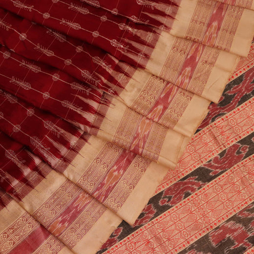 Sambalpuri Silk Saree - Maroon