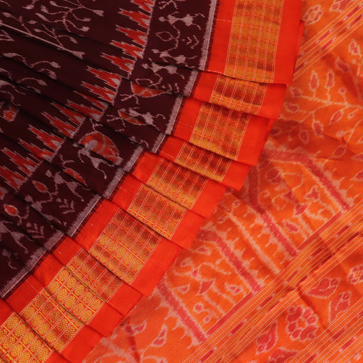Sambalpuri Silk Saree - Maroon