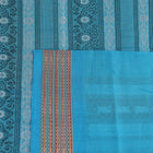 Full view of a maroon and blue Bomkai Cotton Saree with butta pattern.