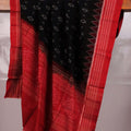 Black Sambalpuri Cotton Dupatta with Red Border B10-32-05524