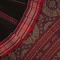 Brown Butta Bomkai Cotton Saree with Red Border P71-07-06081