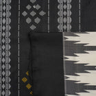 Close-up of the luxurious Berhampuri Silk Saree fabric, revealing the fine weave and soft texture.