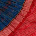 ସମ୍ବଲପୁରୀ ରେଶମ ସାରୀ - ନୀଳ |