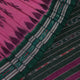 Pink and green Sambalpuri cotton saree with motifs, elegantly draped on a model.