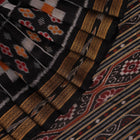 Handloom Black Khandua Silk Saree with Black border
