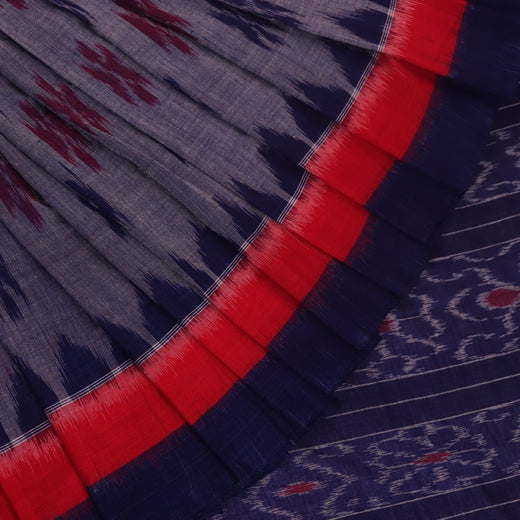 Sambalpuri Cotton Saree - Blue