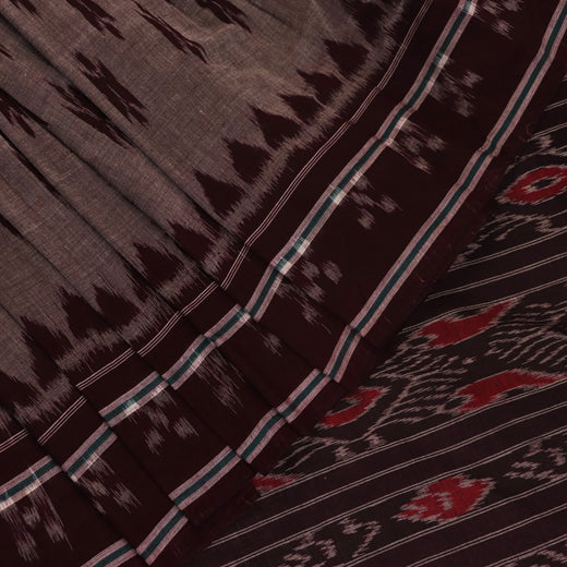 Sambalpuri Cotton Saree - Grey