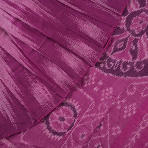 Sambalpuri Cotton Saree - Pink