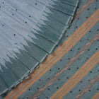 Handloom Blue Sambalpuri Cotton Saree with Green border