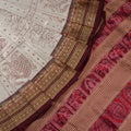 Sambalpuri Silk Saree - White