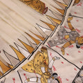 Patachitra Silk Saree - White