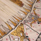 Close-up of white silk Patachitra saree, showcasing the handloom fabric's texture and subtle paint details.