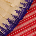 Berhampuri Silk Saree - White