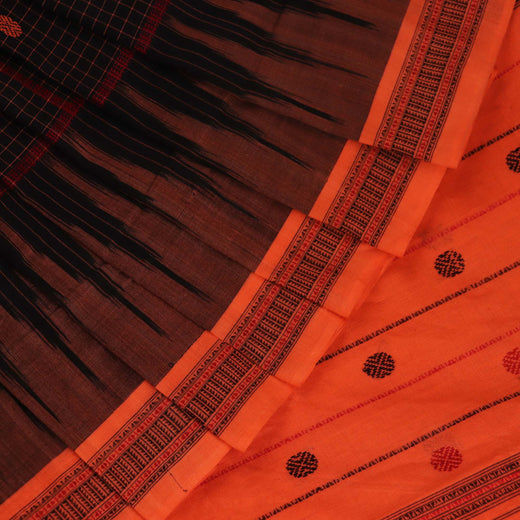ସମ୍ବଲପୁରୀ କଟନ୍ ସାରି - କଳା |
