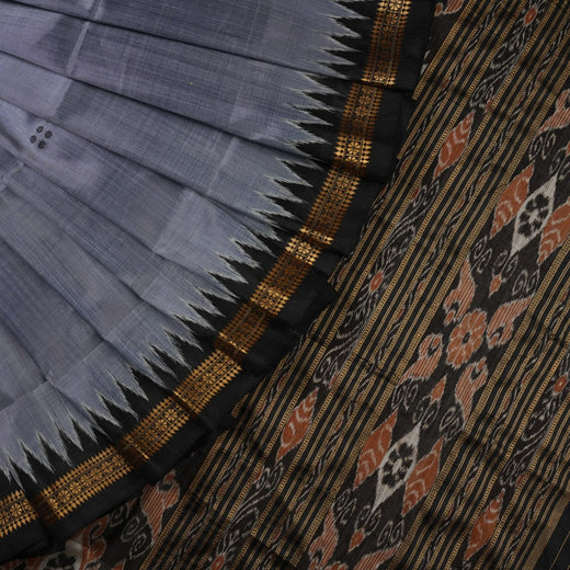 Khandua Silk Saree - Grey