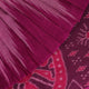 Plain pink and violet Sambalpuri cotton saree elegantly draped.