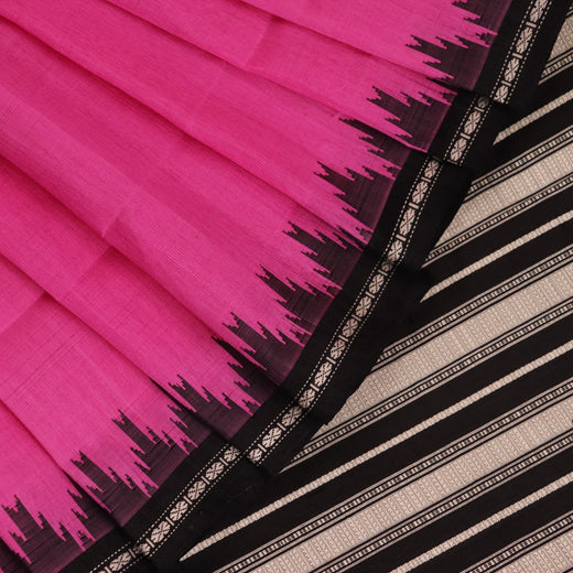 Berhampuri Silk Saree - Pink