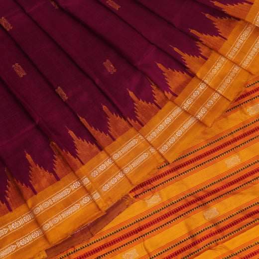 Sambalpuri Silk Saree - Magenta