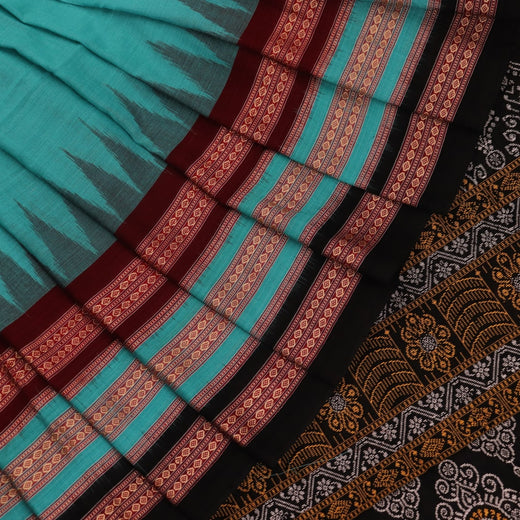 ବମ୍କାଇ କଟନ୍ ସାରି - ନୀଳ |