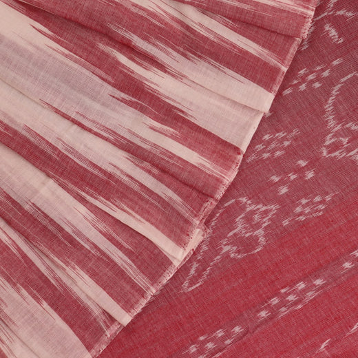 Sambalpuri Cotton Saree - White