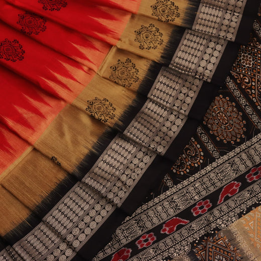 Bomkai Silk Saree - Multi Color