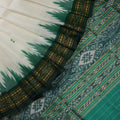 Khandua Silk Saree - White