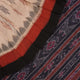 Full styling of a cream and black Sambalpuri cotton saree with traditional motifs on a model.