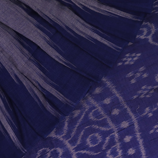 Sambalpuri Cotton Saree - Blue