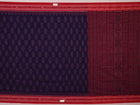 Blue Sambalpuri cotton saree draped, showcasing the overall styling and motifs.