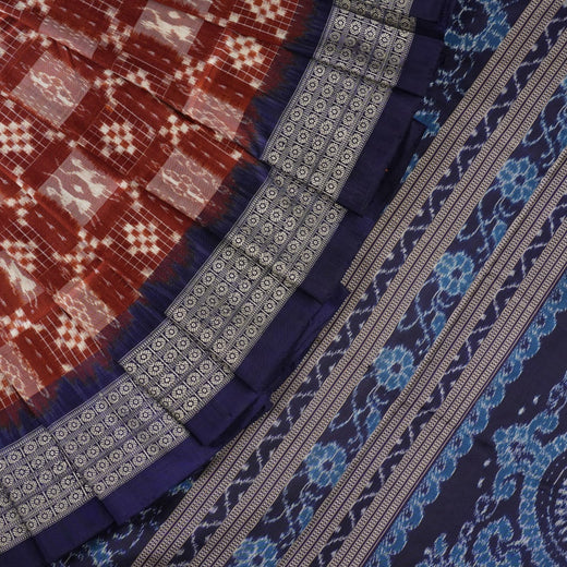 Sambalpuri Silk Saree - Brown