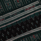 Black and red cotton Sambalpuri saree draped elegantly