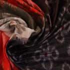 Draped view of a multicolor cotton Sambalpuri saree with intricate motif patterns on the body and pallu