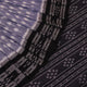 Elegantly styled and draped grey and black Sambalpuri cotton saree with motifs.