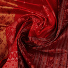 Close-up showcasing the fine texture of the silk material used in the Sambalpuri saree.