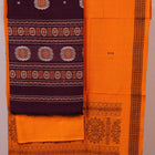 Matching blouse piece for the Bomkai Cotton Dress Material, with complementary weave details.