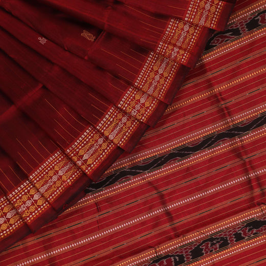 Sambalpuri Silk Saree - Maroon