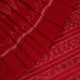 Cream and red Sambalpuri cotton saree with motifs elegantly draped on a person.