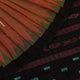 Full view of a multi-color and black Sambalpuri cotton saree with butta pattern.