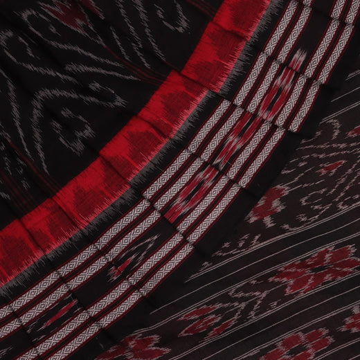 Sambalpuri Cotton Saree - Red