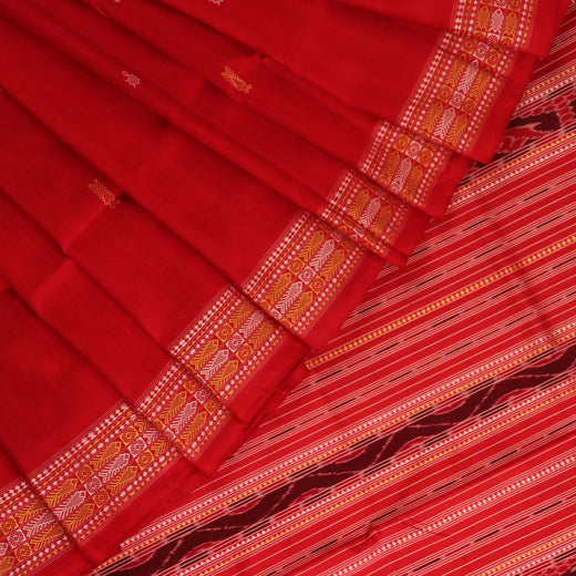 Sambalpuri Silk Saree - Red
